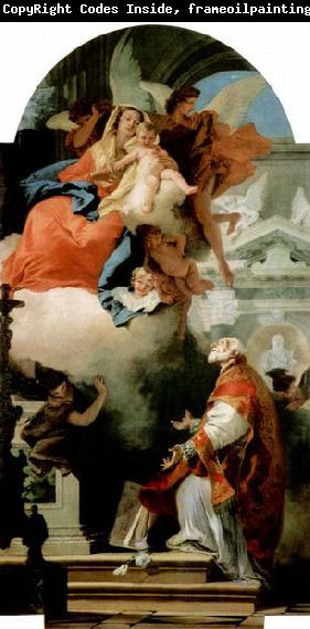 Giovanni Battista Tiepolo Erscheinung der Madonna vor dem Hl. Philippus Neri